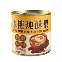 一整顆燉梨、烤梨罐頭400g*6罐禮盒裝 休閑零食廠家直銷批發(fā)